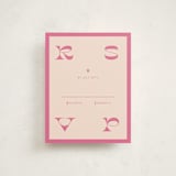 "Cowgirl" - Mitzvah RSVP Cards in Peony by Rachel Cassel - Front
