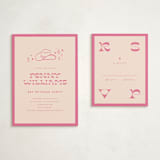 "Cowgirl" - Mitzvah RSVP Cards in Peony by Rachel Cassel - With Invitation