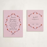 "Rose Crest" - Mitzvah RSVP Cards in Classic by mo kelley - With Invitation