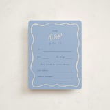 "Framed Star of David" - Mitzvah RSVP Cards in Sky by Stephanie Heinrich Godbout - Front