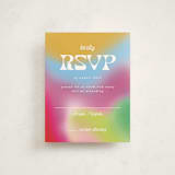 "Groovy" - Mitzvah RSVP Cards in Fruit Punch by Kelly Watkins - Front