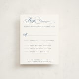 "Simply" - Mitzvah RSVP Cards in Sea by Jenna Holcomb - Front