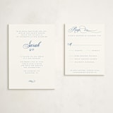 "Simply" - Mitzvah RSVP Cards in Sea by Jenna Holcomb - With Invitation