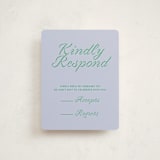 "Torah Tribute" - Mitzvah RSVP Cards in Verdant by Inkblot Design - Front