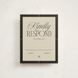 "Grand Luxe Bat Mitzvah" - Mitzvah RSVP Cards in Charcoal by Wallace Design Co. - Front