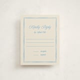 "Linho" - Mitzvah RSVP Cards in Sky by Pati Cascino - Front