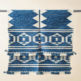 "Neel Handloom Rug" - Area Rugs in blue by Anjali Purohit