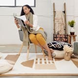 "Dyoon Handloom Rug" - Area Rugs in beige by Anjali Purohit