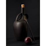 "Canard Stoneware Olive Oil Bottle - 34oz Handmade Ceramic Dispenser" - Serving Accessories in black by Powered By People