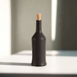 "Handcrafted Stoneware Olive Oil Dispenser - 21 oz Brutto Design" - Serving Accessories in black by Powered By People