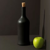 "Handcrafted Stoneware Olive Oil Dispenser - 21 oz Brutto Design" - Serving Accessories in black by Powered By People