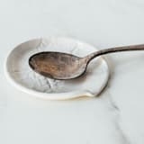 "Lace Spoon Rest - White" - Serving Accessories in white by Handmade Studio TN