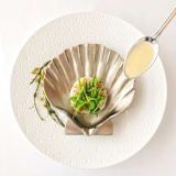 "Metal Scallop Shell Dish" - Serving Accessories in gold by Artifaqt