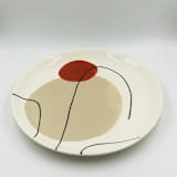 "DESSERT PLATE TERRA SIENNA" - Serving Accessories in red by Jana Mistrik