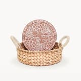 "Bread Warmer & Basket - Garden Round" - Serving Accessories in natural by KORISSA