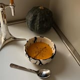 "Rock Handmade Pottery Cereal/Soup Bowl - Black & White Splatterware" - Serving Bowls in multicolor by OWO Cerámica
