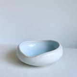 "Lagoon Crater Bowl" - Serving Bowls in white by Cloude Made