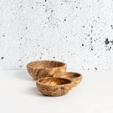 "Olive Wood Nesting Bowls Set of 3" - Serving Bowls in natural by Powered By People