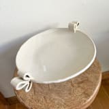 "Fleur Pedestal Bowl" - Serving Bowls in white by Sidney Field
