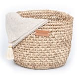 "Fique Bread Basket" - Serving Bowls in beige by Powered By People