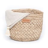 "Fique Bread Basket" - Serving Bowls in beige by Powered By People
