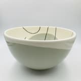 "SMALL GRAY SALAD BOWL" - Serving Bowls in gray by Jana Mistrik