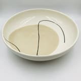"LARGE GREIGE BOWL" - Serving Bowls in beige by Jana Mistrik