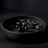 "Shallow Stoneware Serving Bowl" - Serving Bowls in black by Powered By People