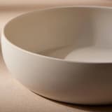 "Shallow Stoneware Serving Bowl" - Serving Bowls in white by Powered By People