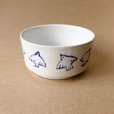 "Unique handmade ceramic bowl with birds" - Serving Bowls in multicolor by Alexandra Dzh