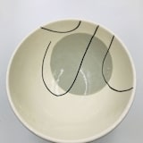 "LARGE GRAY SALAD BOWL" - Serving Bowls in gray by Jana Mistrik