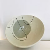 "LARGE GRAY SALAD BOWL" - Serving Bowls in gray by Jana Mistrik
