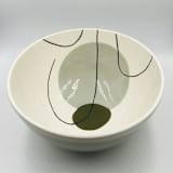 "LARGE OLIVE GREEN SALAD BOWL" - Serving Bowls in green by Jana Mistrik