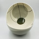 "LARGE OLIVE GREEN SALAD BOWL" - Serving Bowls in green by Jana Mistrik