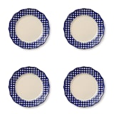 "Beatrix 10.5'' Dinner Plate Set of 4" - Plates in blue by Maison Madison