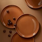 "Tunisian Dinner Plates Set of 4" - Plates in orange by Powered By People