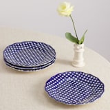 "Beatrix 9'' Dessert Plate Set of 4" - Plates in blue by Maison Madison