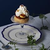"Jane Side Plate Set of 4" - Plates in blue by Maison Madison