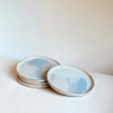 "Tidal Plates - Set of 2" - Plates in white by Cloude Made