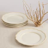 "Colette 10.5'' Dinner Plate Set of 4" - Plates in beige by Maison Madison