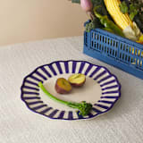 "Riviera Dinner Plate Set of 4" - Plates in blue by Maison Madison