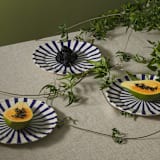 "Mafalda Side Plate Set of 4" - Plates in blue by Maison Madison