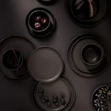 "Tunisian Side Plates Set of 4" - Plates in black by Powered By People