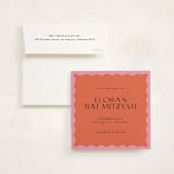 "Scallop" - Bar and Bat Mitzvah Save The Date in Lollypop by Pati Cascino - Save the Date with Envelope