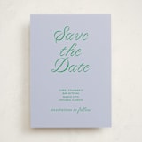 "Torah Tribute" - Bar and Bat Mitzvah Save The Date in Verdant by Inkblot Design - Front