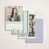 "Torah Tribute" - Bar and Bat Mitzvah Save The Date in Verdant by Inkblot Design - Back of Card Options