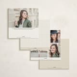"Be There or Be Square - Save The Date" - Bar and Bat Mitzvah Save The Date in Cream by Cleghorn Creative - Back of Card Options