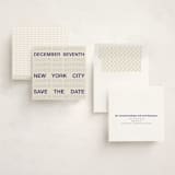 "Be There or Be Square - Save The Date" - Bar and Bat Mitzvah Save The Date in Cream by Cleghorn Creative - Assembled