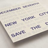 "Be There or Be Square - Save The Date" - Bar and Bat Mitzvah Save The Date in Cream by Cleghorn Creative - Detail