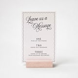 "Leave Us a Message Audio Guestbook Wedding Sign" - Wedding Signs in white by Willow and Barn